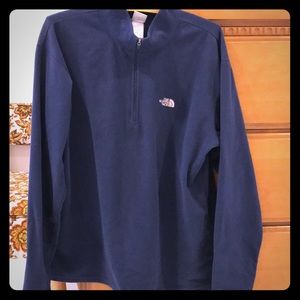 Mens North Face Fleece Quarter Zip Sweater- Size M
